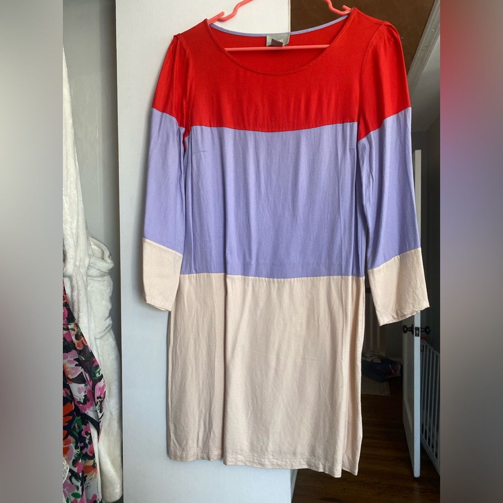 Color block Anthropologie dress size 8